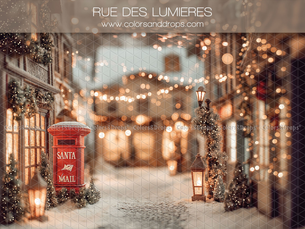 Fond photo de noel la rue-des-lumieres